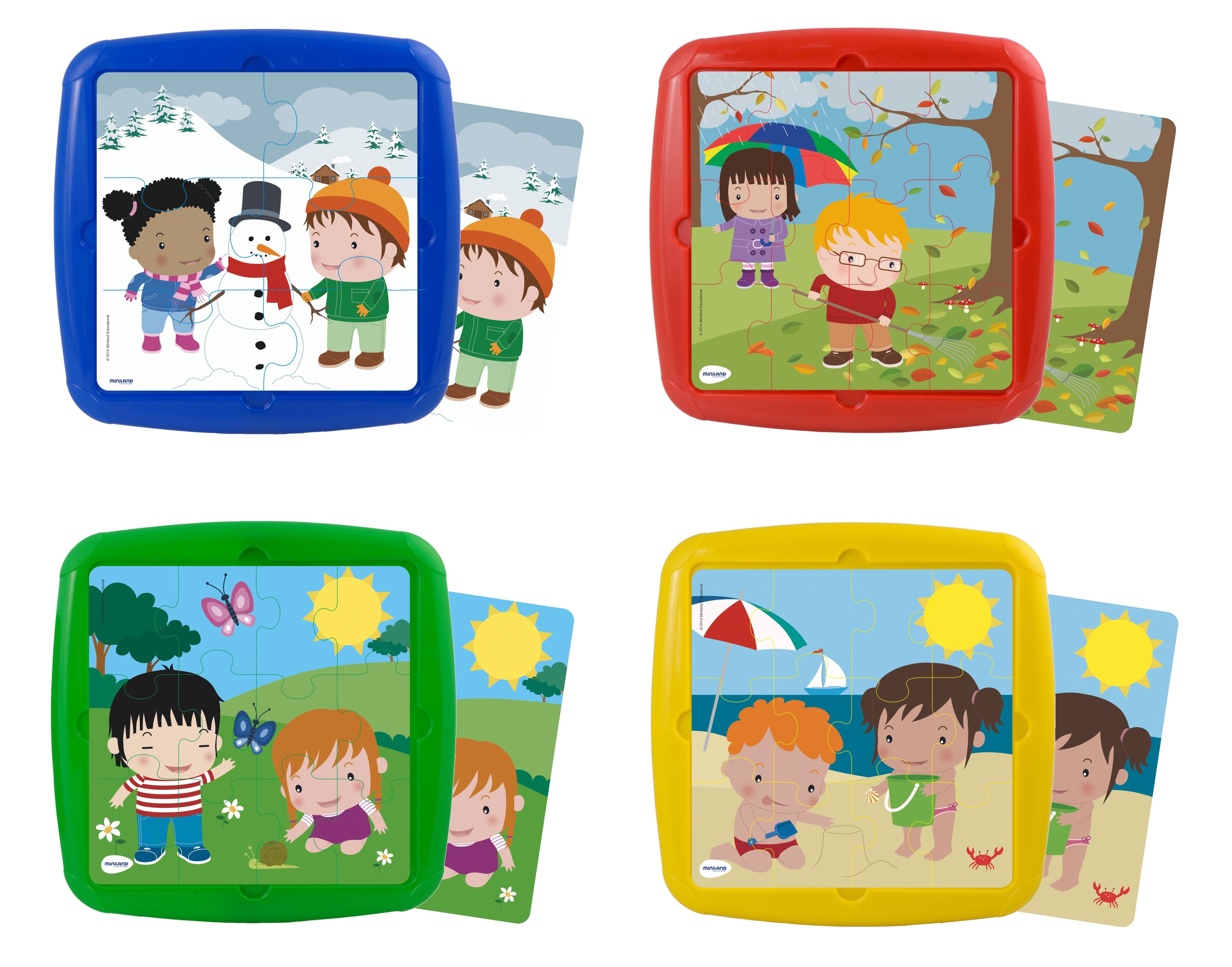 Set 4 puzzle Anotimpuri - Miniland